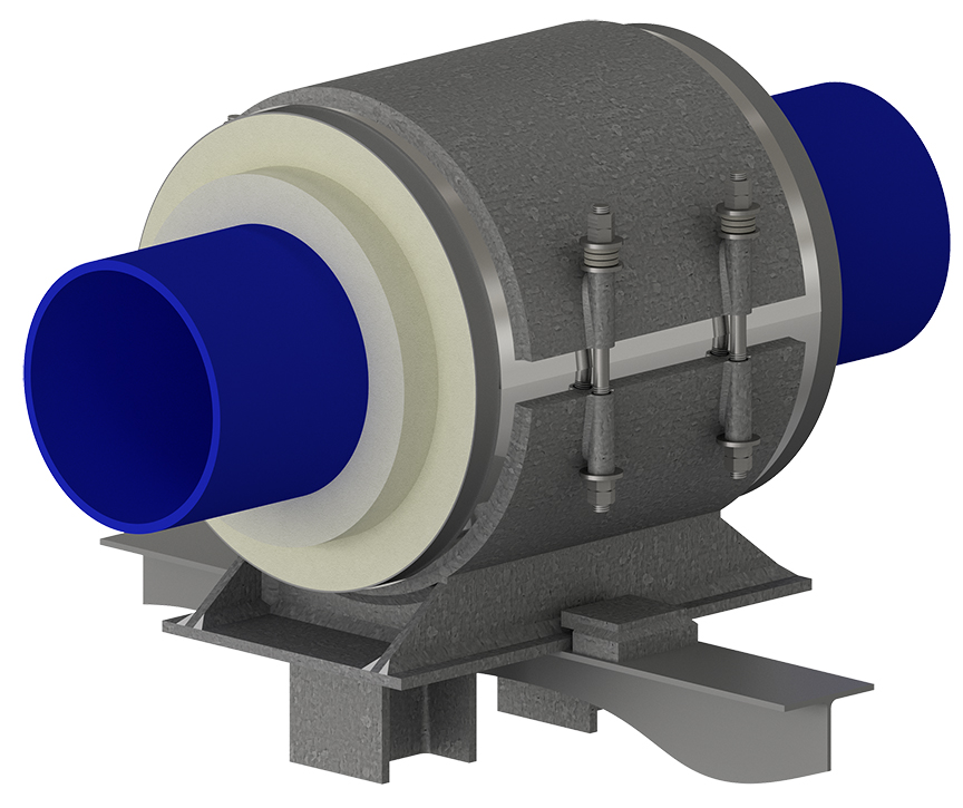Sleeve Design Anchor Pipe Support