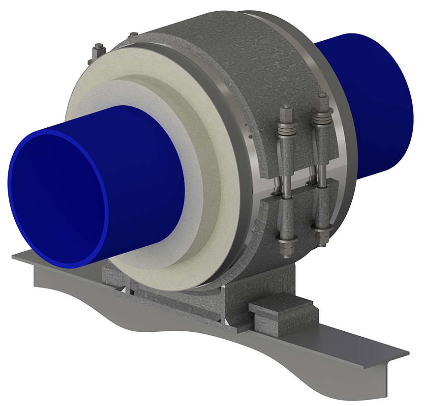 Sleeve Design Guided Pipe Support