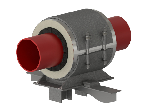 Sleeve Design Anchor Pipe Support