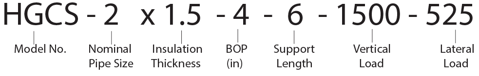 HGCS - 2 x 1.5 - 4 - 6 - 1500 - 525 Calcium Silicate Hot Shoe
