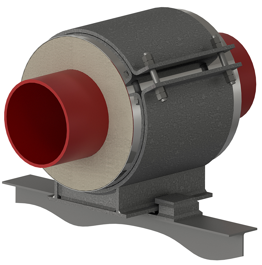 HG-4000 High Temperature Guided Pipe Support