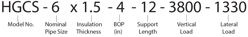 HGCS - 6 x 1.5 - 4 - 12 - 3800 - 1330 Calcium Silicate Hot Shoe