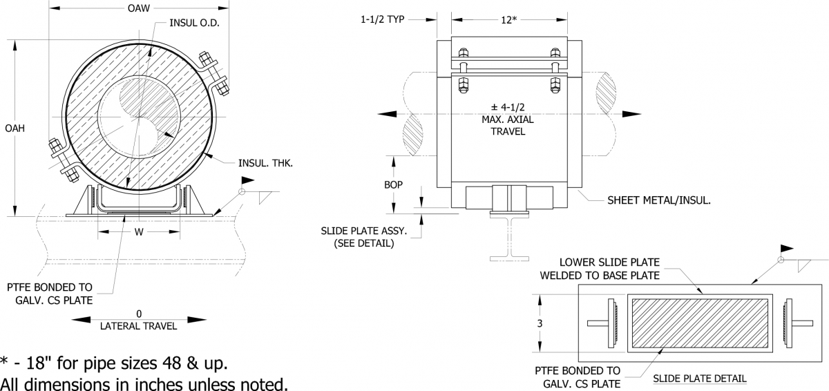 Calcium Silicate HG-8300 Pipe Support