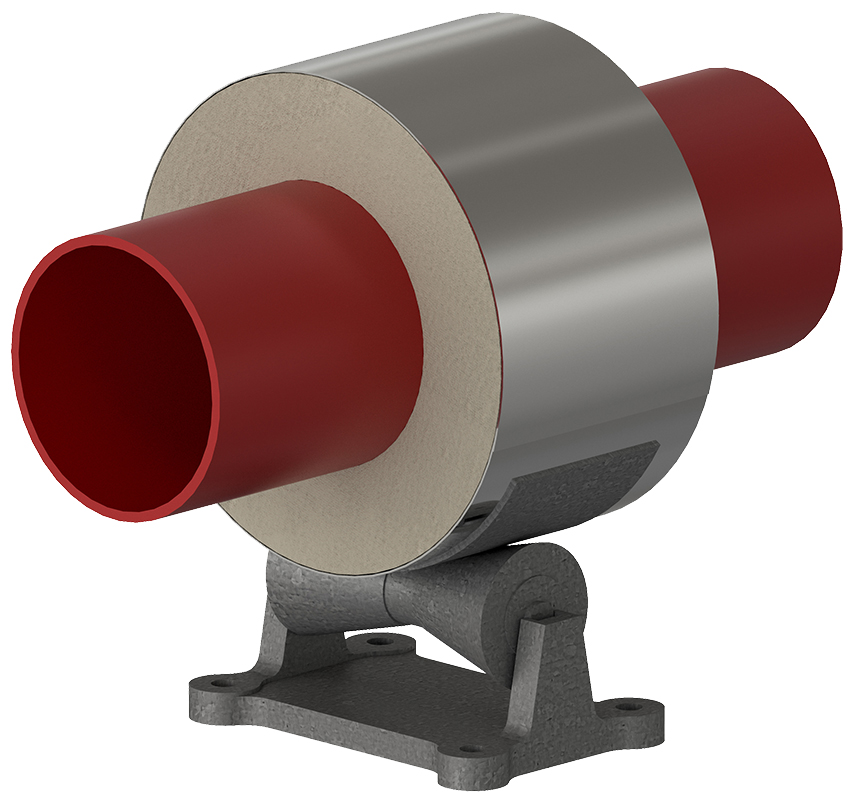 HR-3000 High Temperature Roller Pipe Support