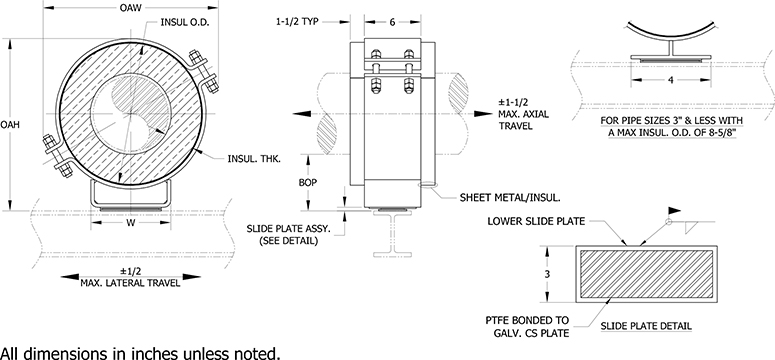 Calcium Silicate HS-1100 Pipe Support