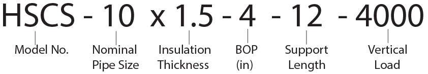 HSCS - 10 x 1.5 - 4 - 12 - 4000 Calcium Silicate Hot Pipe Shoe