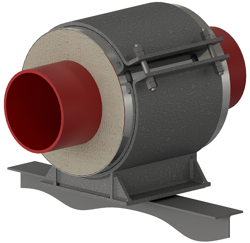 HS-6000 High Temperature Sliding Pipe Support