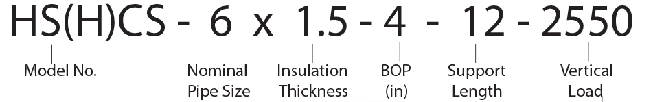 HS(H)CS - 6 x 1.5 - 4 - 12 - 2550 Calcium Silicate Hot Shoe