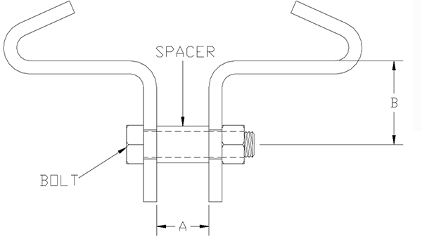 heavy duty beam clamp drawing