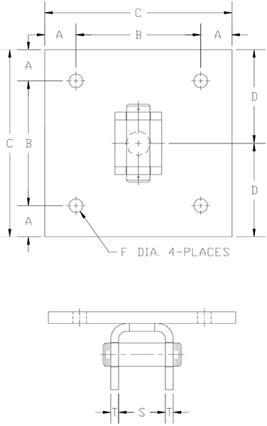 concrete pin lug drawing