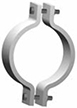 non-standard two bolt pipe clamp