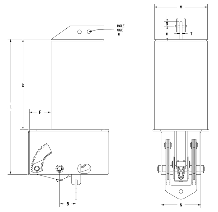 Part RCS-80V Type B Constant Spring Support