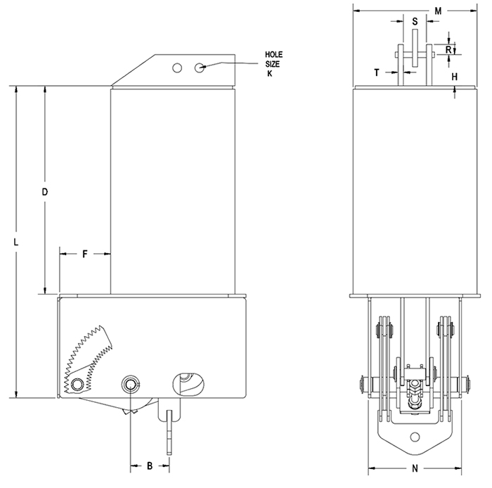 Part RCS-80V Type C Constant Spring Support