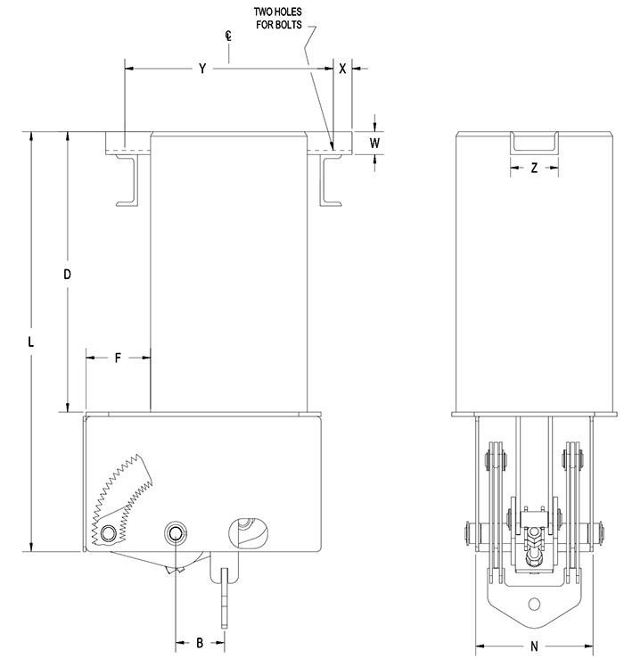 Part RCS-80V Type D Constant Spring Support