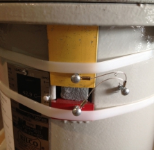 Close up of Travel Stops on a Variable Spring