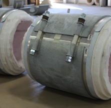 Pre-Insulated Pipe Supports with Cryogel Insulation