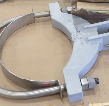 Hanging Pipe Clamp Being Prepped for Shipping
