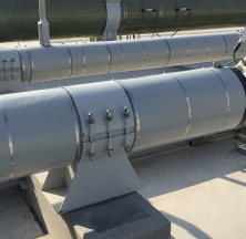 Photo of a Pre-Insulated Pipe Support in the Plant