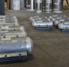 Polyurethane and PyroWrap Combo Pipe Shoes