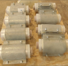 Small Diameter Custom Pyrogel Dual-Temperature Pipe Shoes