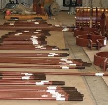 Hanger Rods and Pipe Clamps for a Furnace Application