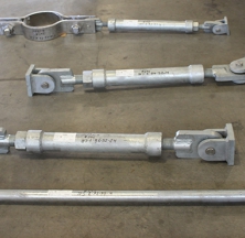 Sway Strut Assemblies with Various Types of Hardware