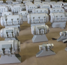 Various Sizes of CryoWrap Pipe Supports Prepared for Inspection